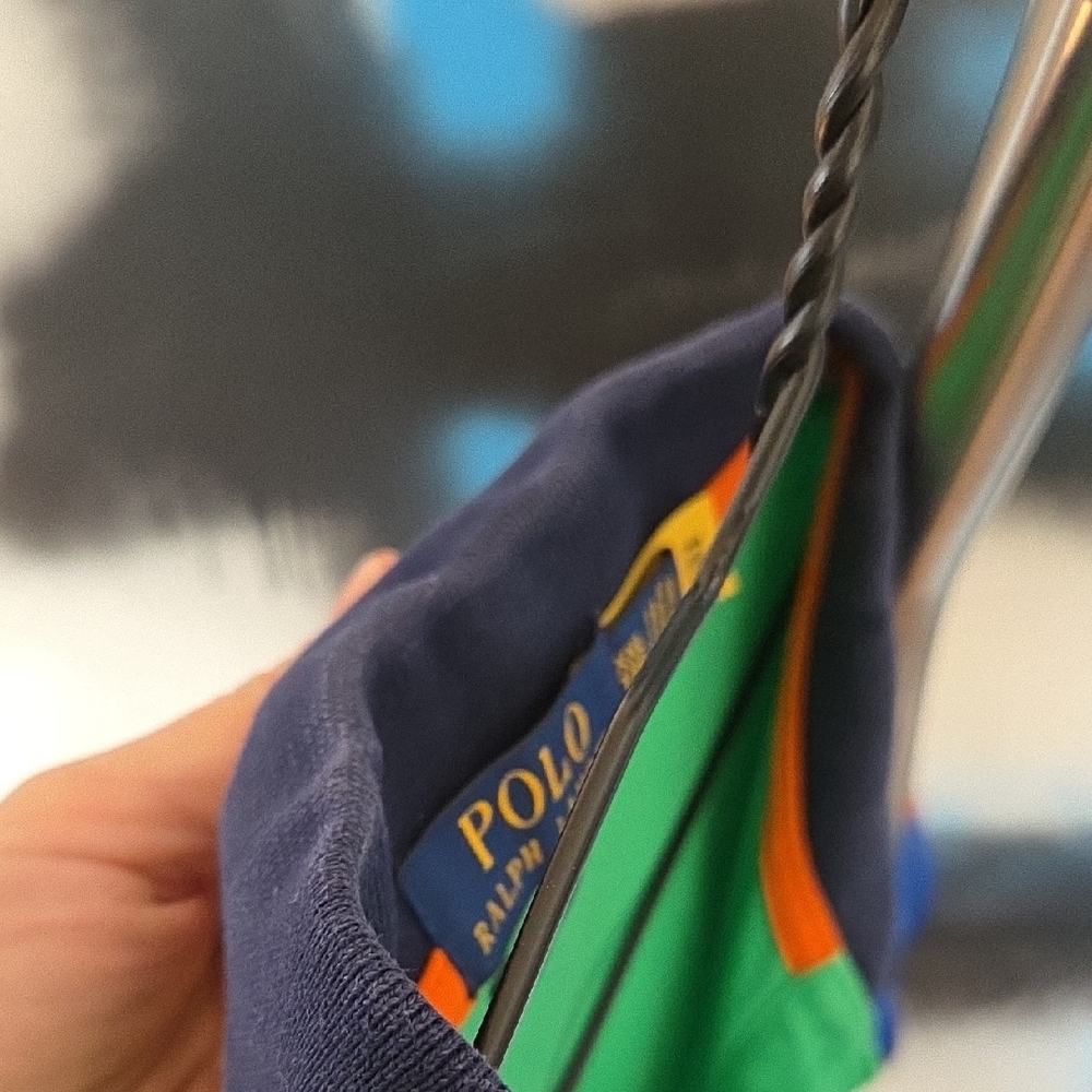 Ralph Lauren Green and Orange Polo Shirt - Picture 9 of 9